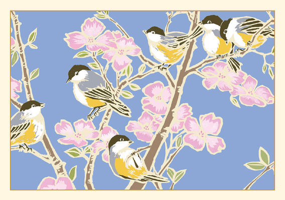 Chickadees & Cherry Blossoms Note Cards (14 Car... 1441350381 Book Cover