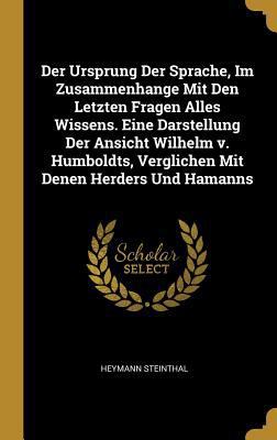 Der Ursprung Der Sprache, Im Zusammenhange Mit ... [German] 0270086374 Book Cover