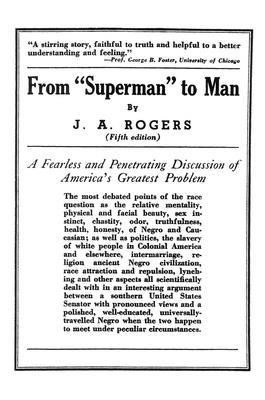 From Superman to Man 0960229442 Book Cover