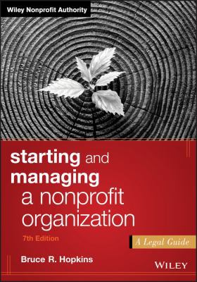 Starting and Managing a Nonprofit Organization:... 1119380200 Book Cover