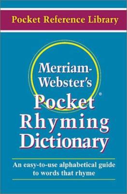 Merriam-Webster's Pocket Rhyming Dictionary 0877795169 Book Cover
