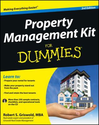 Property Management Kit for Dummies [With CDROM] 1118443772 Book Cover