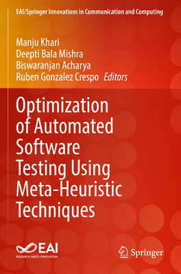 Optimization of Automated Software Testing Usin... 3031072995 Book Cover