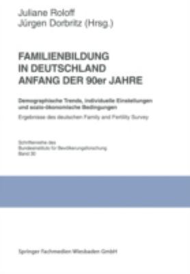 Familienbildung in Deutschland Anfang Der 90er ... [German] 3810024856 Book Cover