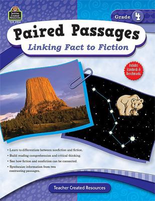 Paired Passages: Linking Fact to Fiction Grade 4 B00QFXDE7M Book Cover
