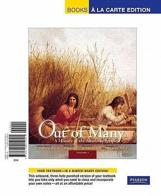 Out of Many, Volume 1, Books a la Carte Edition... 0205012094 Book Cover
