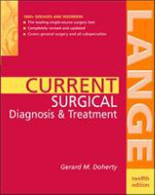 CURRENT Surgical Diagnosis & Treatment (LANGE C... 007142315X Book Cover