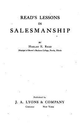 Read's Lessons in Salesmanship 1523204818 Book Cover