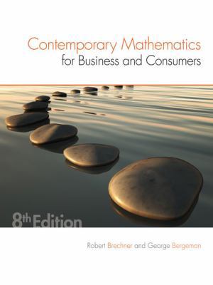 Contemporary Mathematics for Business & Consumers 1305585445 Book Cover