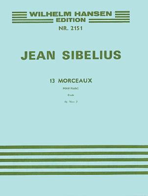 Jean Sibelius: 13 Pieces Op. 76, No. 2 - Etude ... 8759854103 Book Cover