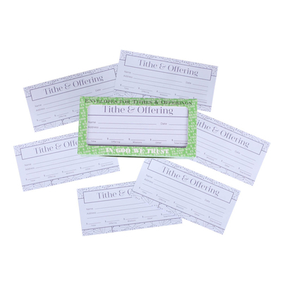 Offering Envelope Tithe & Offering 100ct            Book Cover