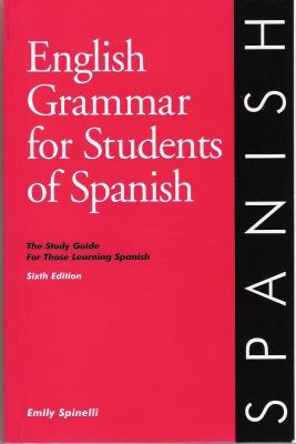 English Grammar for Students of Spanish - 5th E... 0934034419 Book Cover