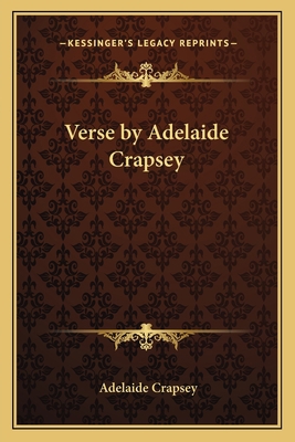 Verse by Adelaide Crapsey 1162741007 Book Cover