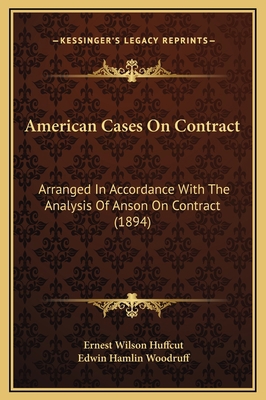 American Cases On Contract: Arranged In Accorda... 1169372813 Book Cover