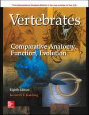 Vertebrates: Comparative Anatomy Functio            Book Cover