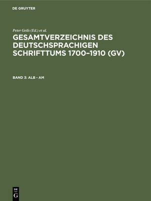 Alb - Am [German] 3112309871 Book Cover