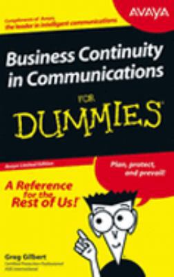 Business Continuity in Communications for Dummi... 0470039825 Book Cover