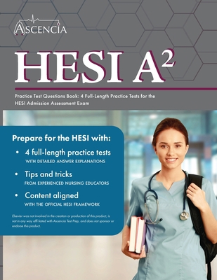 HESI A2 Practice Test Questions Book: 4 Full-Le... 1637980485 Book Cover