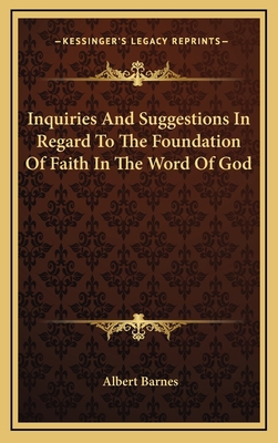 Inquiries and Suggestions in Regard to the Foun... 1163462535 Book Cover