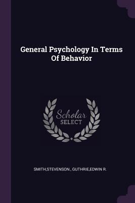 General Psychology In Terms Of Behavior 1379036550 Book Cover