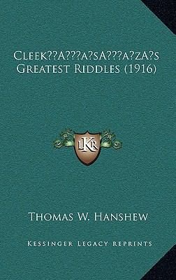 Cleek's Greatest Riddles (1916) 1166526763 Book Cover