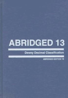 Abridged Dewey Decimal Classification and Relat... 0910608598 Book Cover