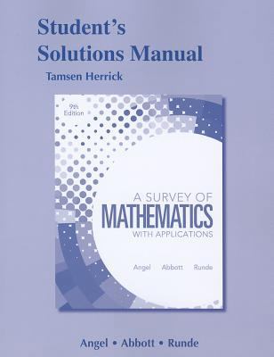 A Survey of Mathematics with Applications Stude... 0321639316 Book Cover