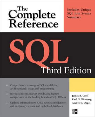 SQL the Complete Reference, 3rd Edition 0071592555 Book Cover
