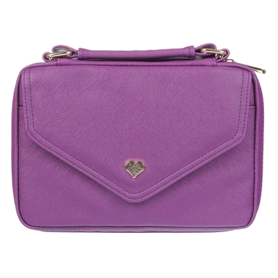 Misc. Supplies Bible Cover Purple with Heart Badge Book