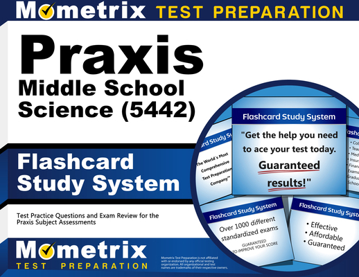 PRAXIS Middle School Science (5442) Flashcard S... 151671489X Book Cover