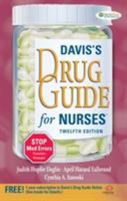 Davis's Drug Guide for Nurses [With Access Code] 0803623097 Book Cover