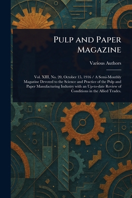 Pulp and Paper Magazine 1023327104 Book Cover