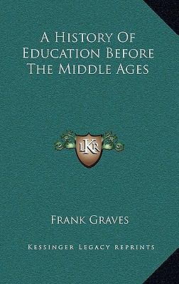 A History of Education Before the Middle Ages 1163360953 Book Cover