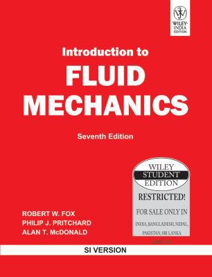 Introduction To Fluid Mechanics, 7Th Ed, Si Ver... 8126523174 Book Cover