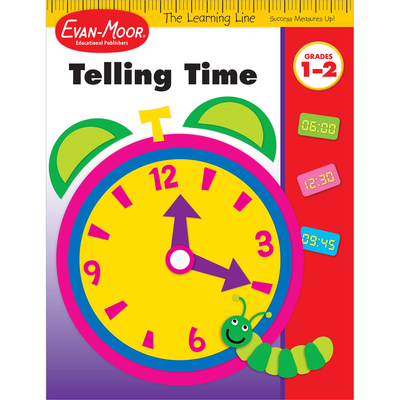 Learning Line: Telling Time, Grade 1 - 2 Workbook B0071GHRH0 Book Cover