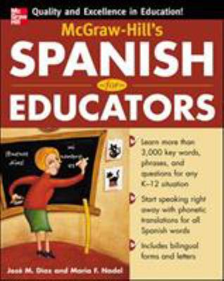 McGraw-Hill's Spanish for Educators (Book Only) 0071464905 Book Cover