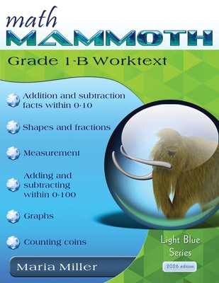 Math Mammoth Grade 1-B Worktext 1954379382 Book Cover