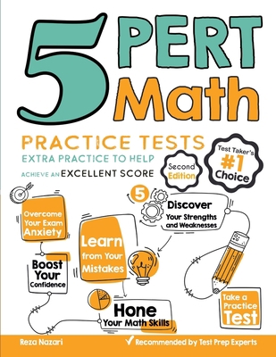 5 PERT Math Practice Tests : Extra Practice to ...            Book Cover