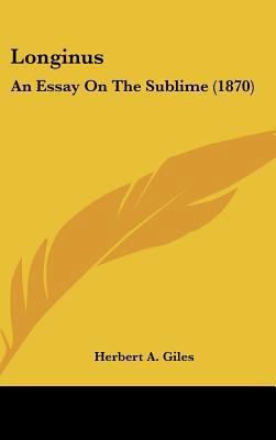 Longinus: An Essay on the Sublime (1870) 1161804609 Book Cover