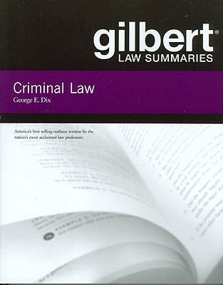 Criminal Law 0314194304 Book Cover