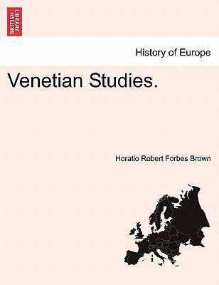 Venetian Studies. 1240931808 Book Cover