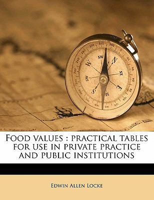 Food Values: Practical Tables for Use in Privat... 1176620932 Book Cover