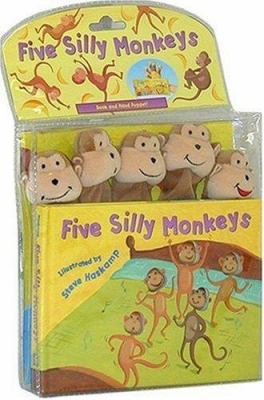 Five Silly Monkeys [With Hand Puppet and 3-D Mo... 1581174608 Book Cover