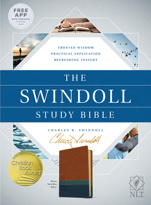 The Swindoll Study Bible NLT, Tutone 141439540X Book Cover