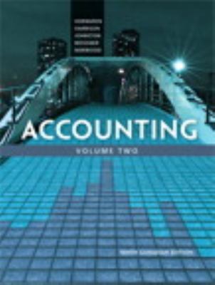 Accounting, Volume 2, Ninth Canadian Edition (9... 013269008X Book Cover