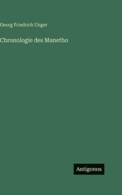 Chronologie des Manetho [German] 3386336728 Book Cover