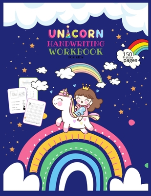 Unicorn Handwriting Workbook for Kids: Unicorn ... B08W7SQ81S Book Cover