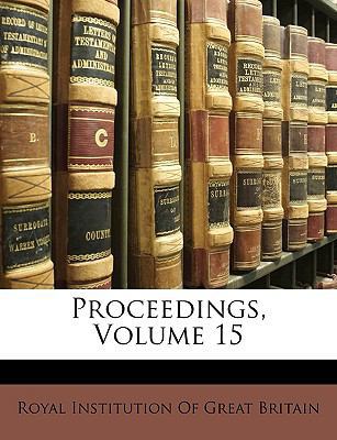 Proceedings, Volume 15 1149986697 Book Cover