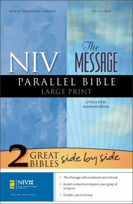 Message Parallel Bible-NIV-Numbered Large Print [Large Print] 0310937116 Book Cover