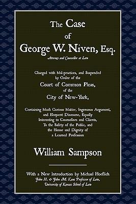 The Case of George W. Niven, Esq. 1616190264 Book Cover